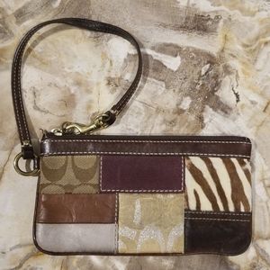 Coach Patchwork Wristlet